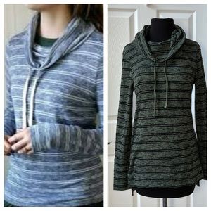 ⭐️ Olive and Oak Striped Cowl Neck Pullover Sweater Size XS